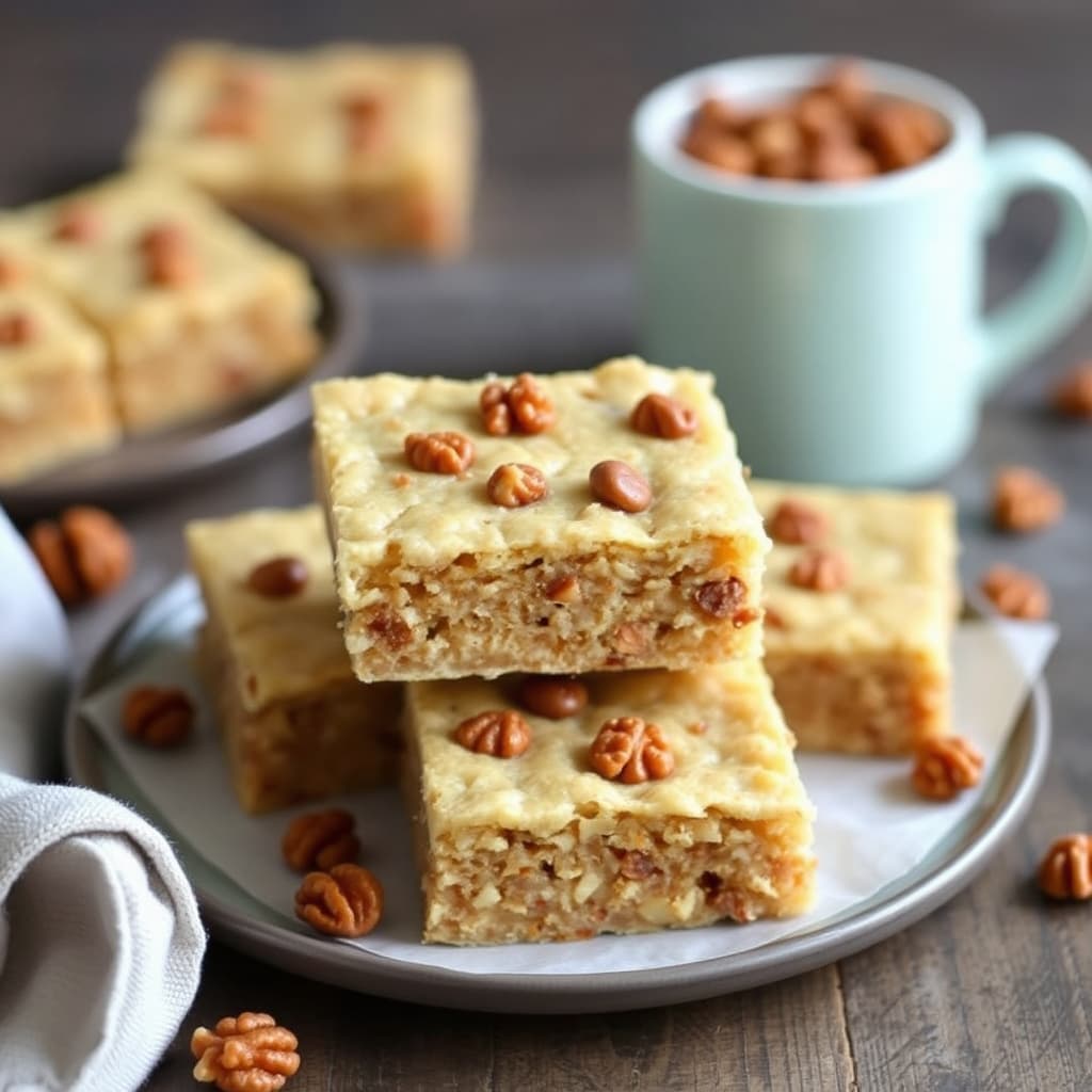 Maple Walnut Shortbread Bars