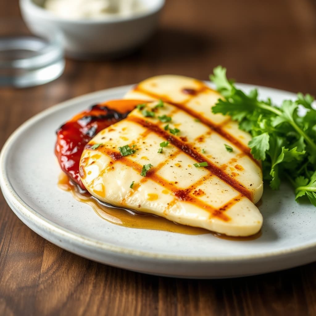 Marinert og grillet provolone