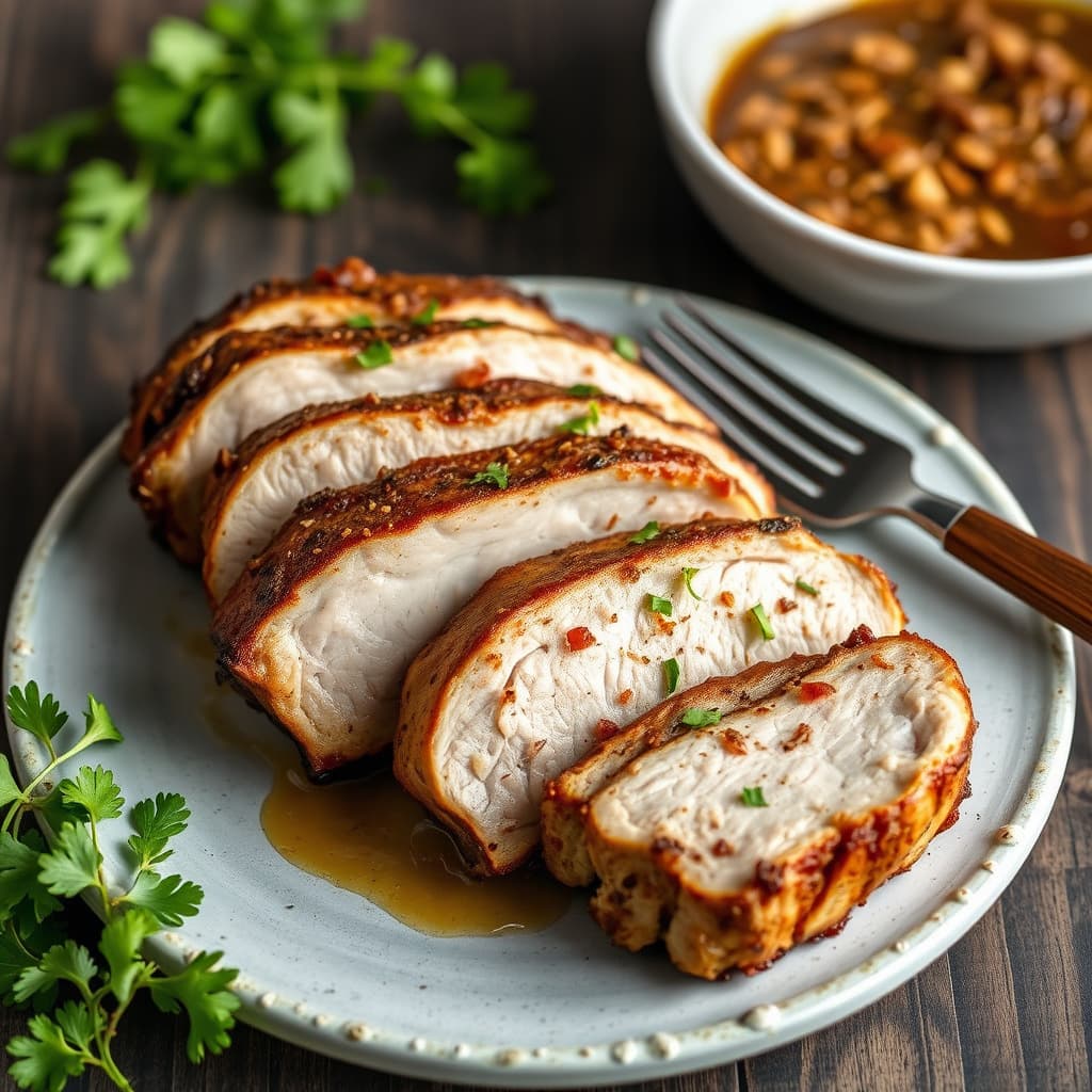 Marinert, spisskummenduftende, utbenet svinekjøtt