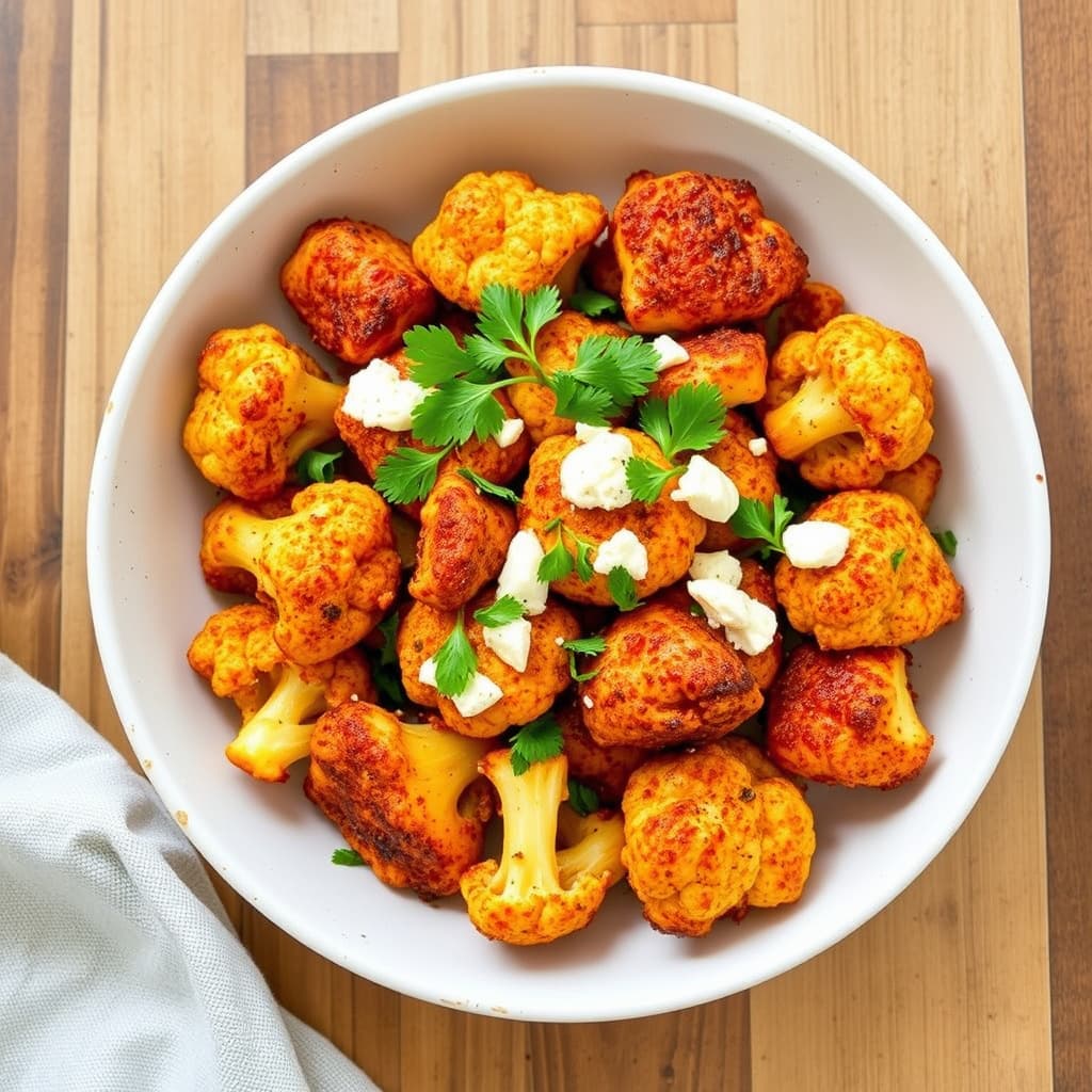 Marokkansk harissaglasert blomkål