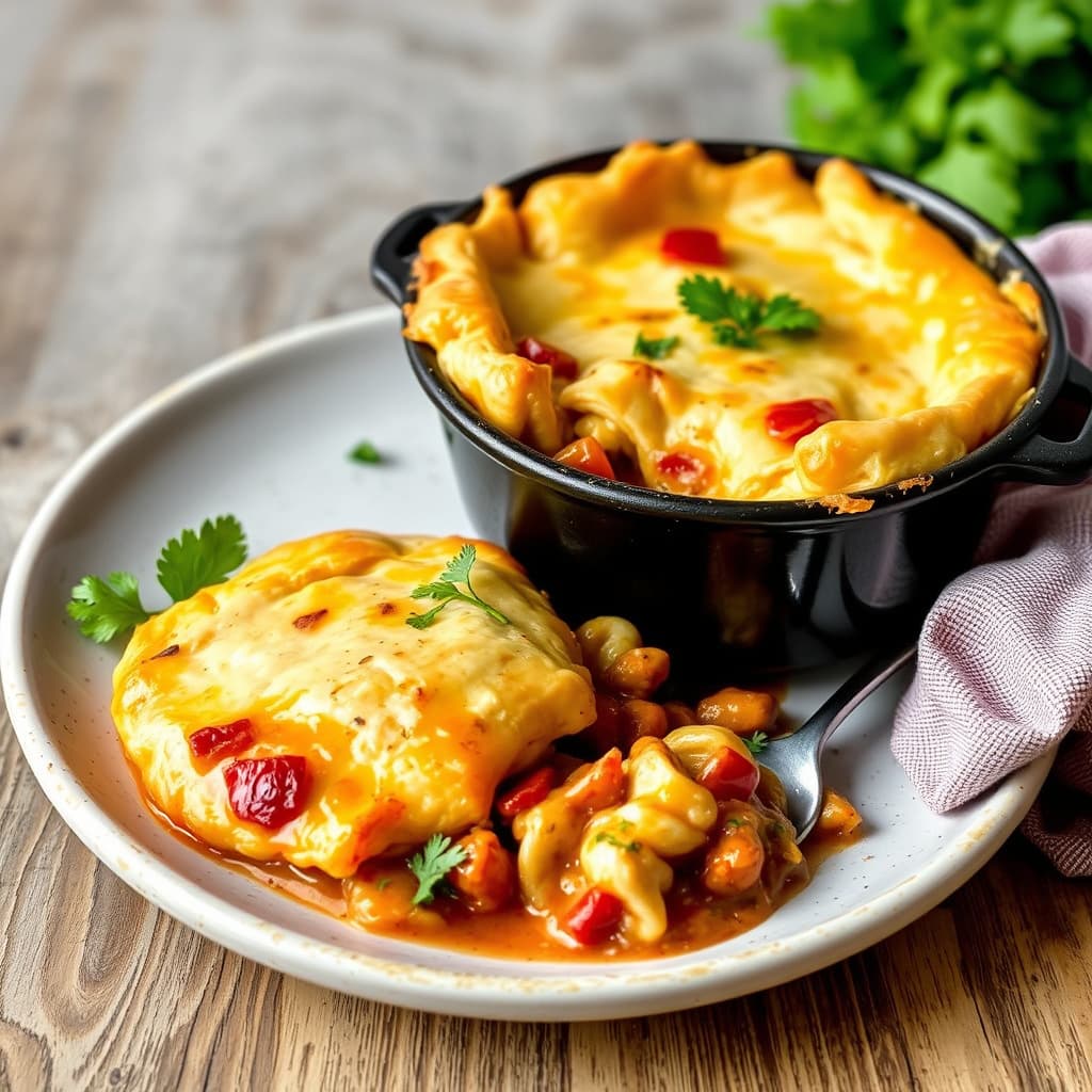 Marokkansk kyllinggryte i paibunn