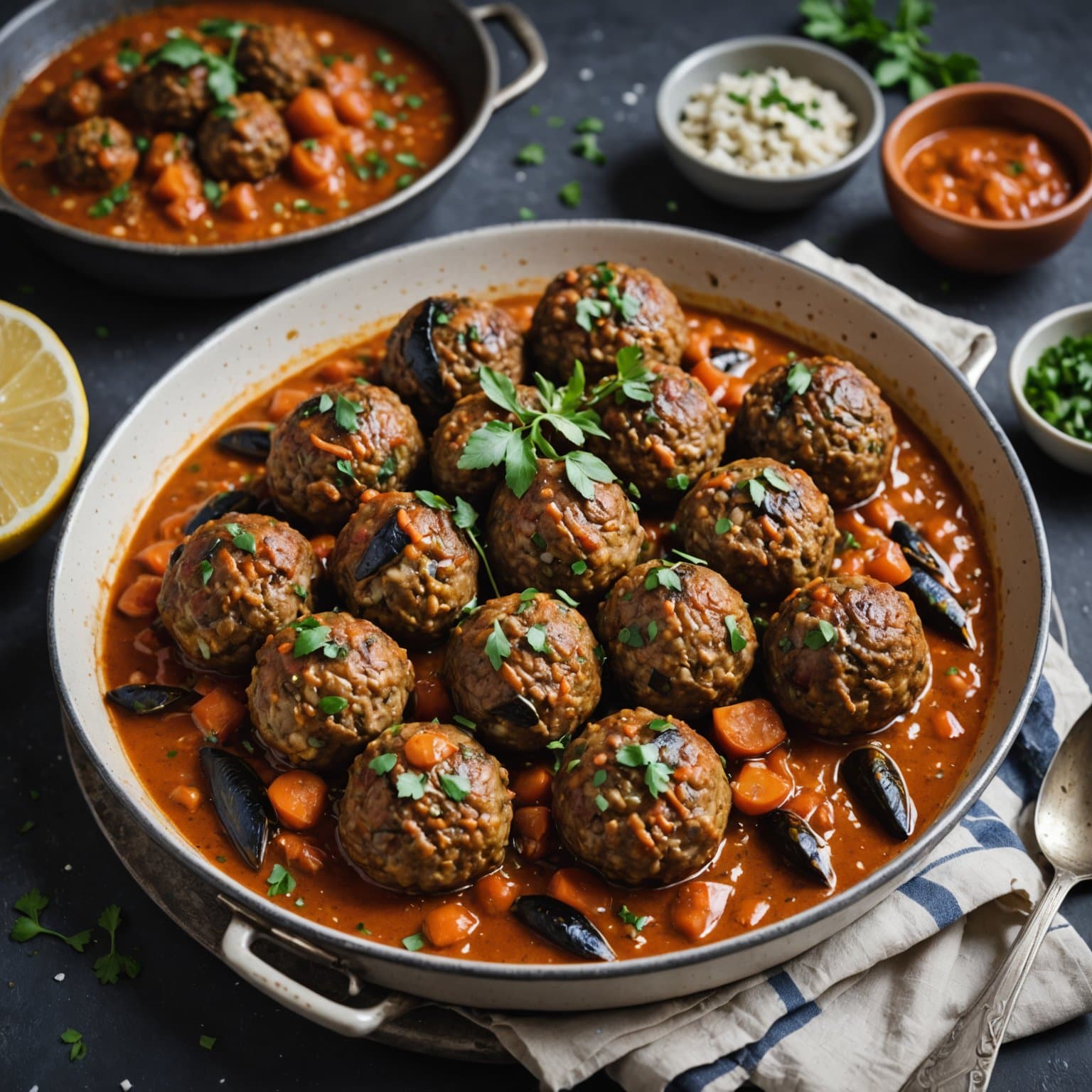 Marokkanske sardinekjøttboller