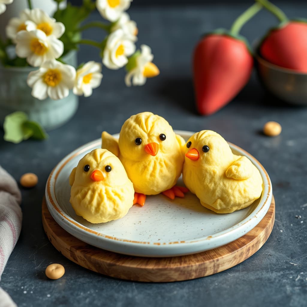 Marshmallow-kylling blomst