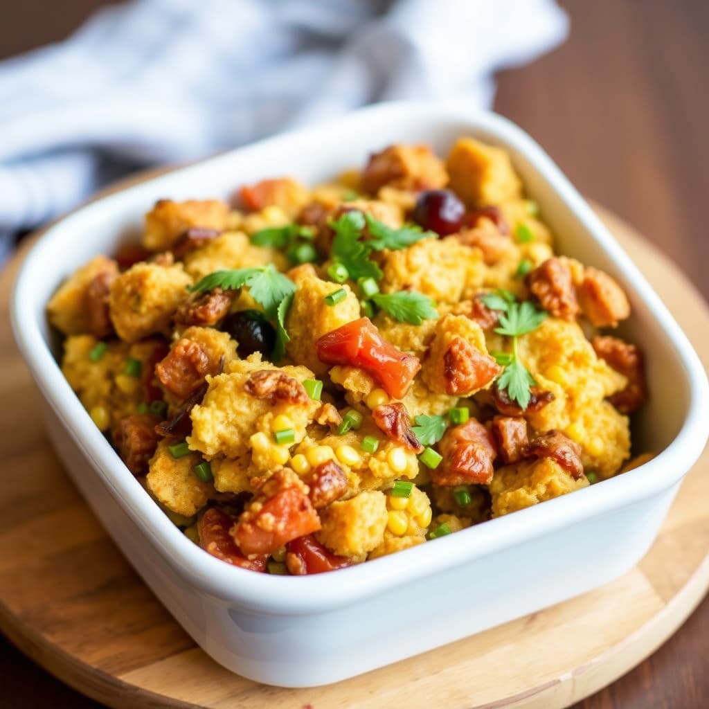 Masa-kornbrød-fyll med chili