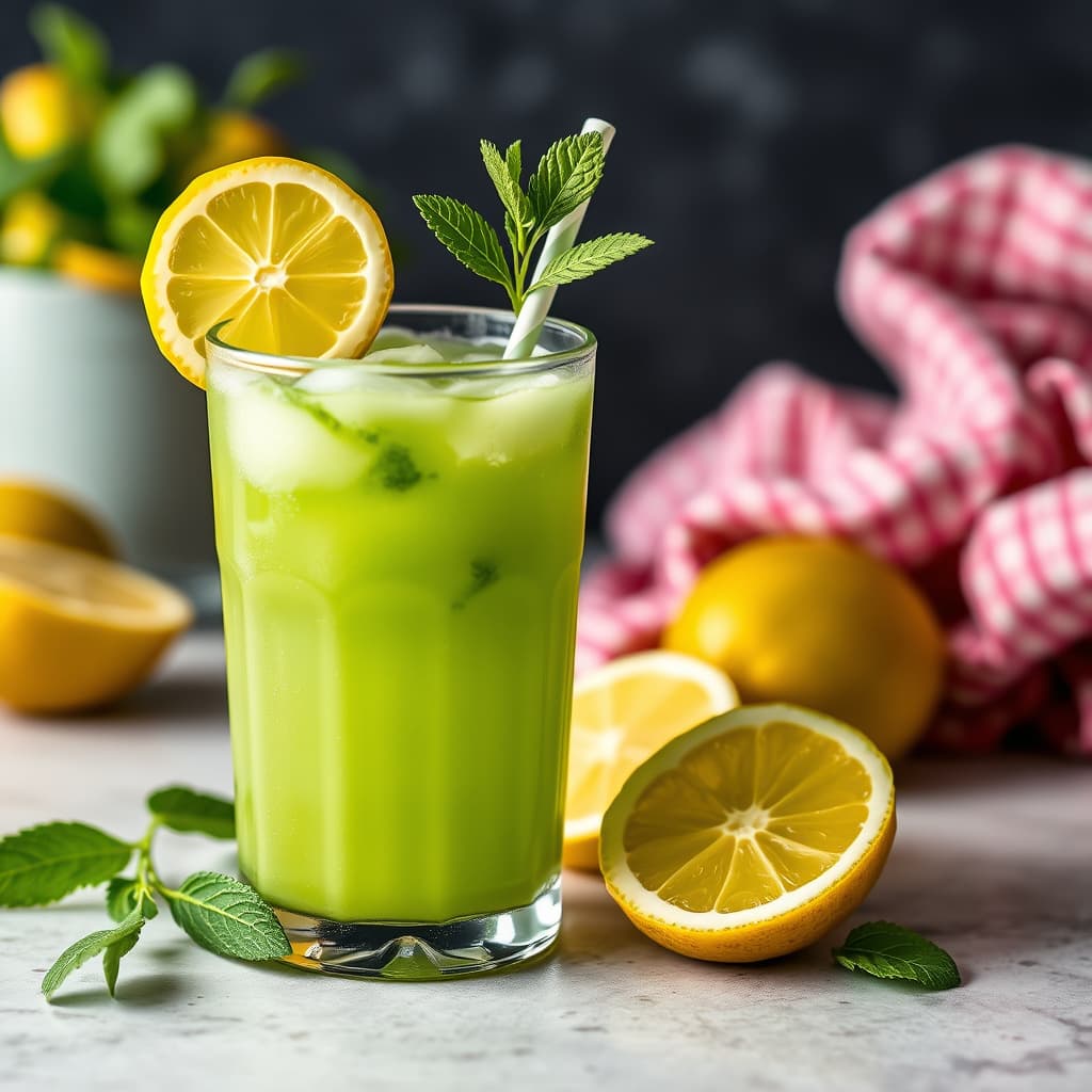 Matcha-limonade