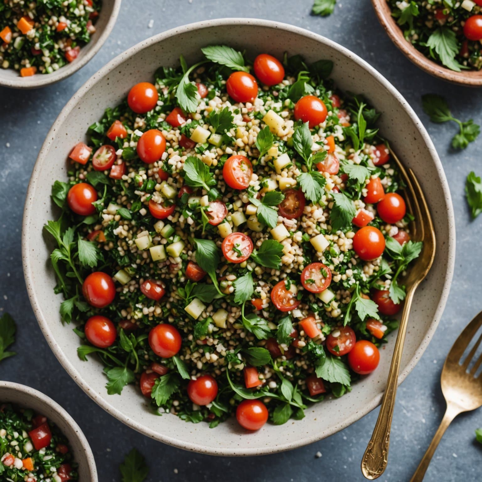 Mediterransk tabbouleh-salat