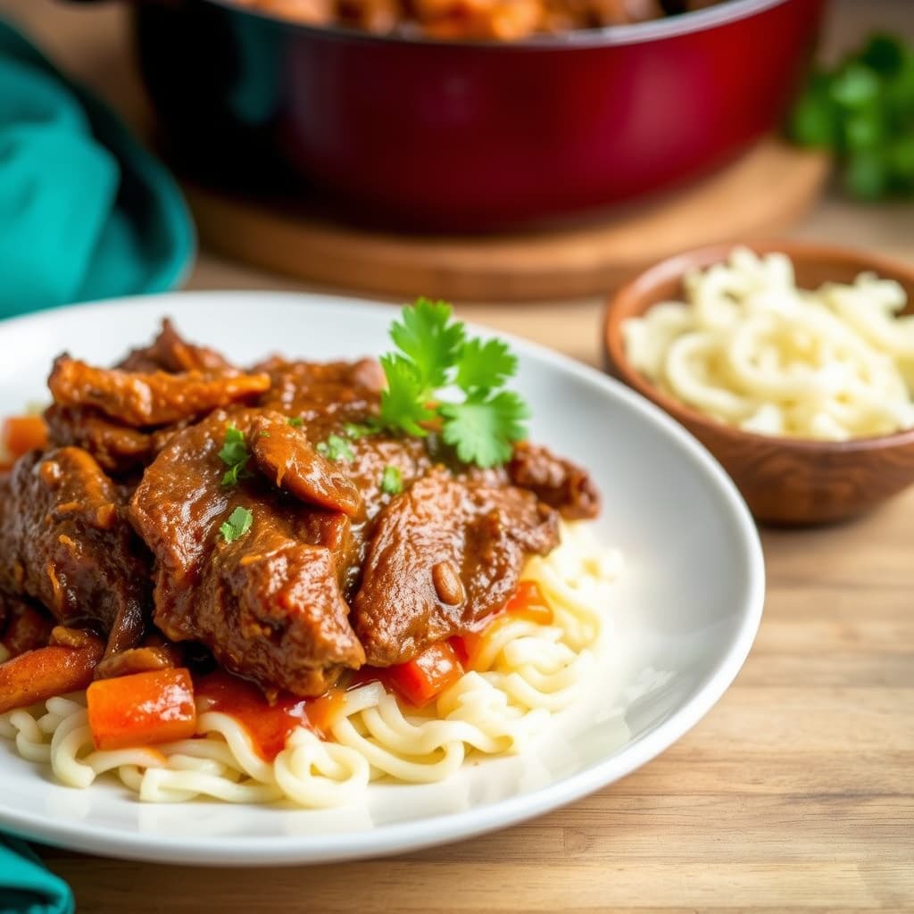 Meksikansk gryterett med storfe