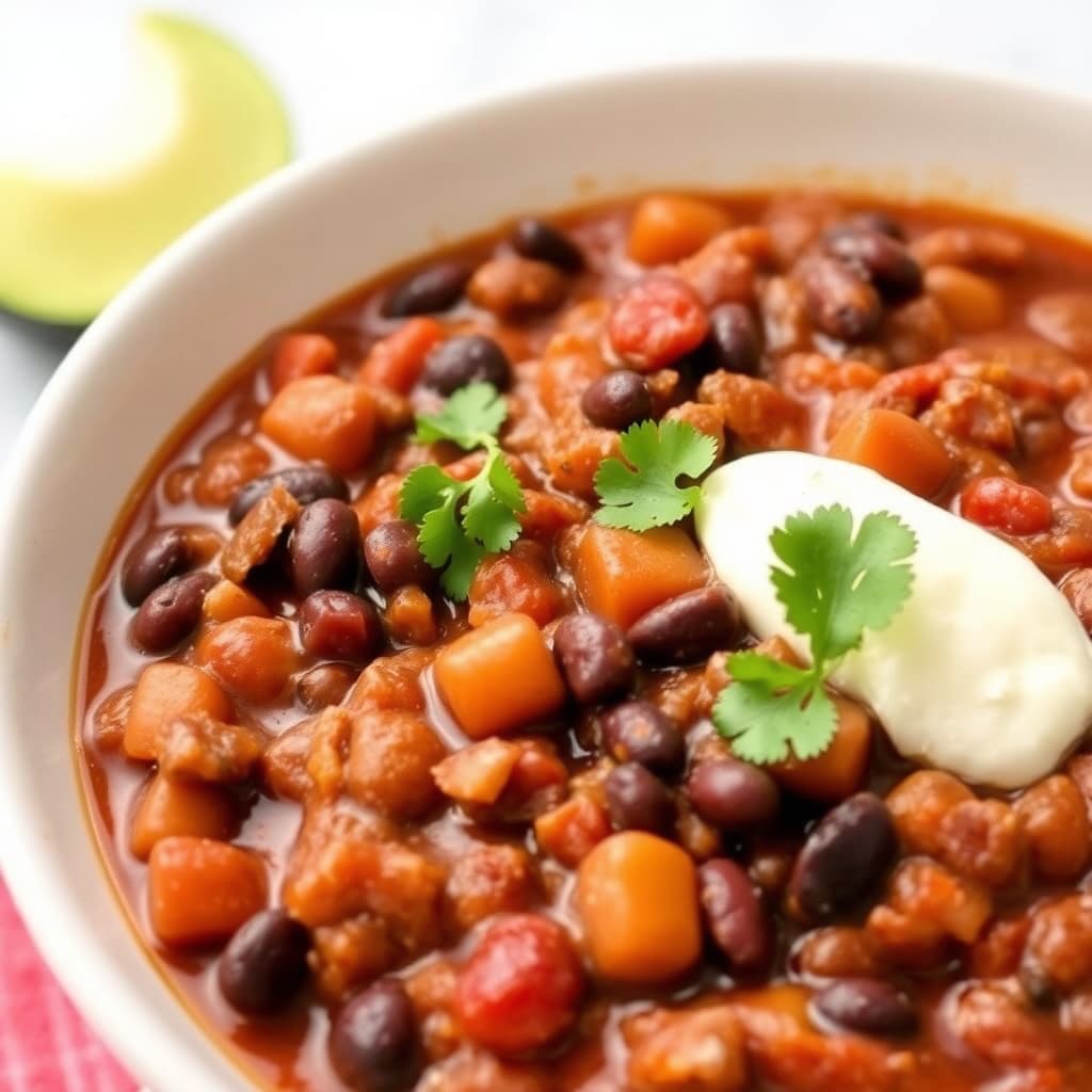 Meksikansk svartbønne-chili