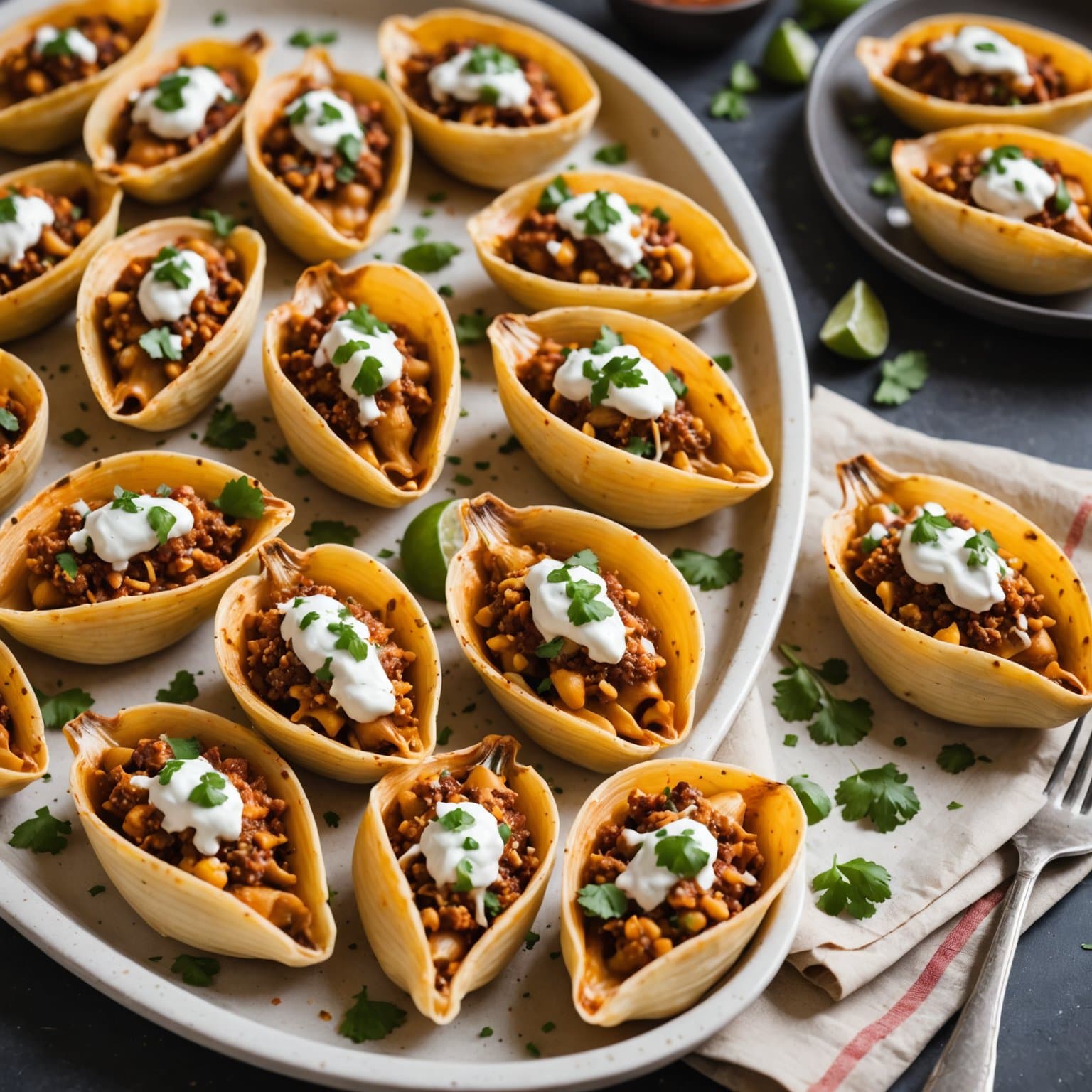 Meksikanske fylte pasta shells