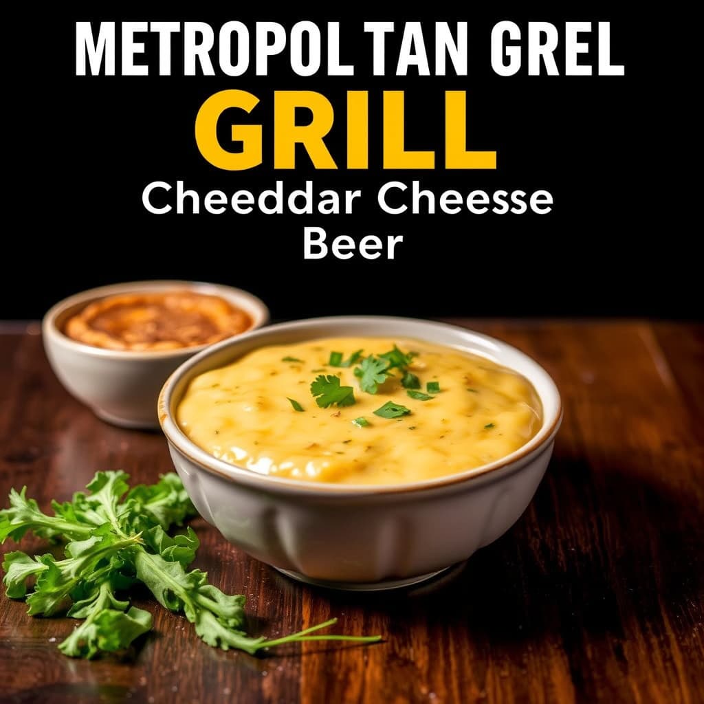 Metropolitan Grills Cheddarsaus med ost og øl