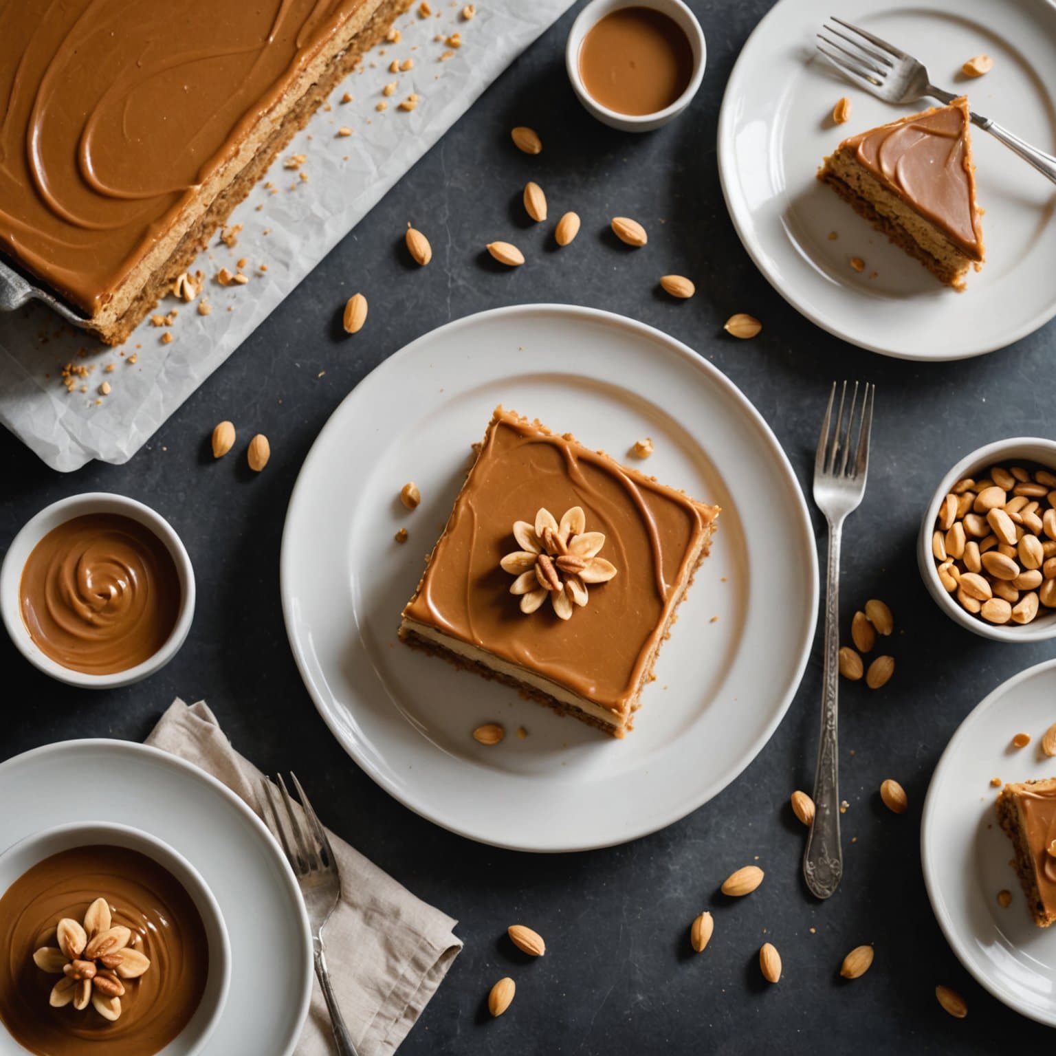 Michigan Maple Peanut Butter Kake i langpanne