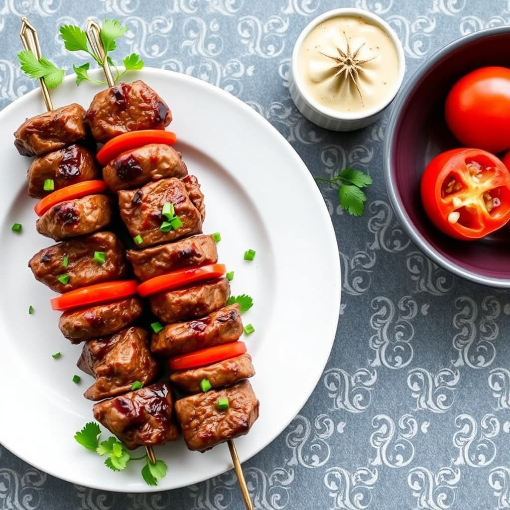 Midtøsten-inspirerte biffspyd