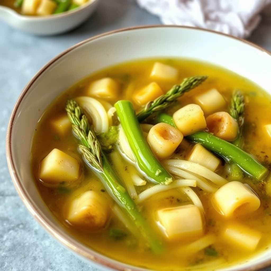 Minestra di Risi e Sparasi (Aspargessuppe)