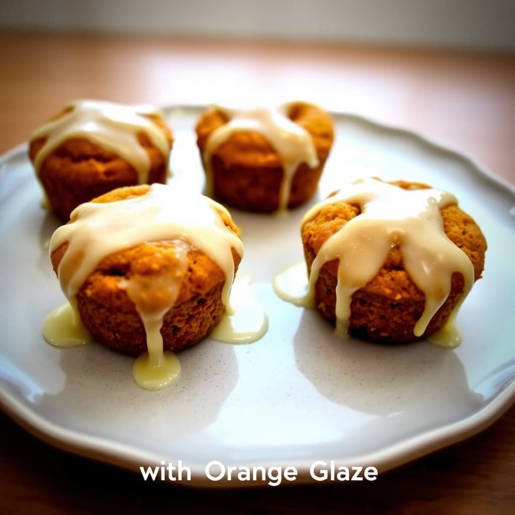 Mini gresskar-krydderkaker med appelsinglasur