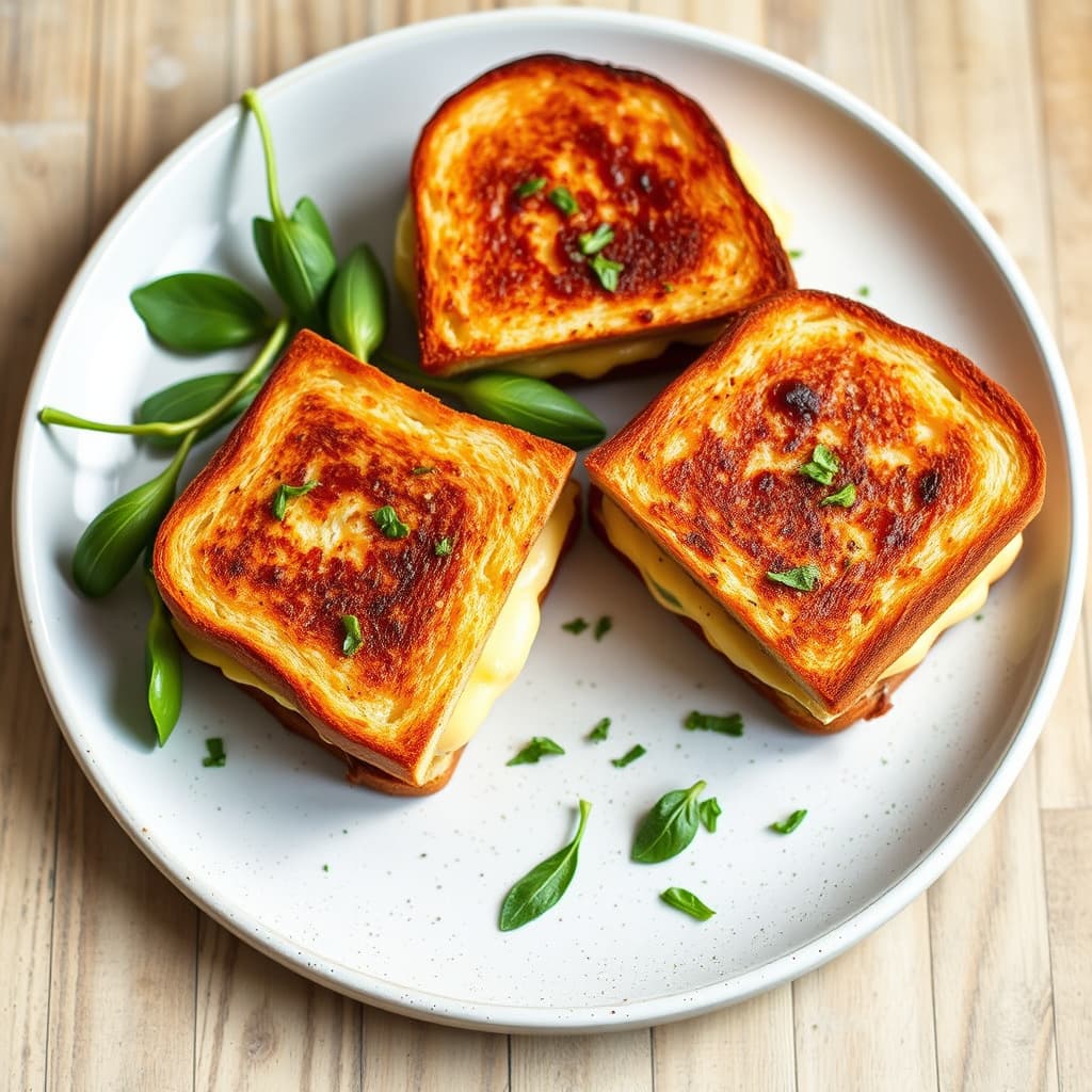 Mini Sage- og Fontina-grillede ostesmørbrød