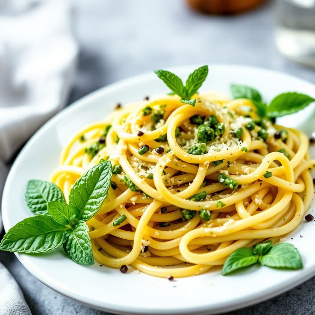 Mint Pesto Pasta