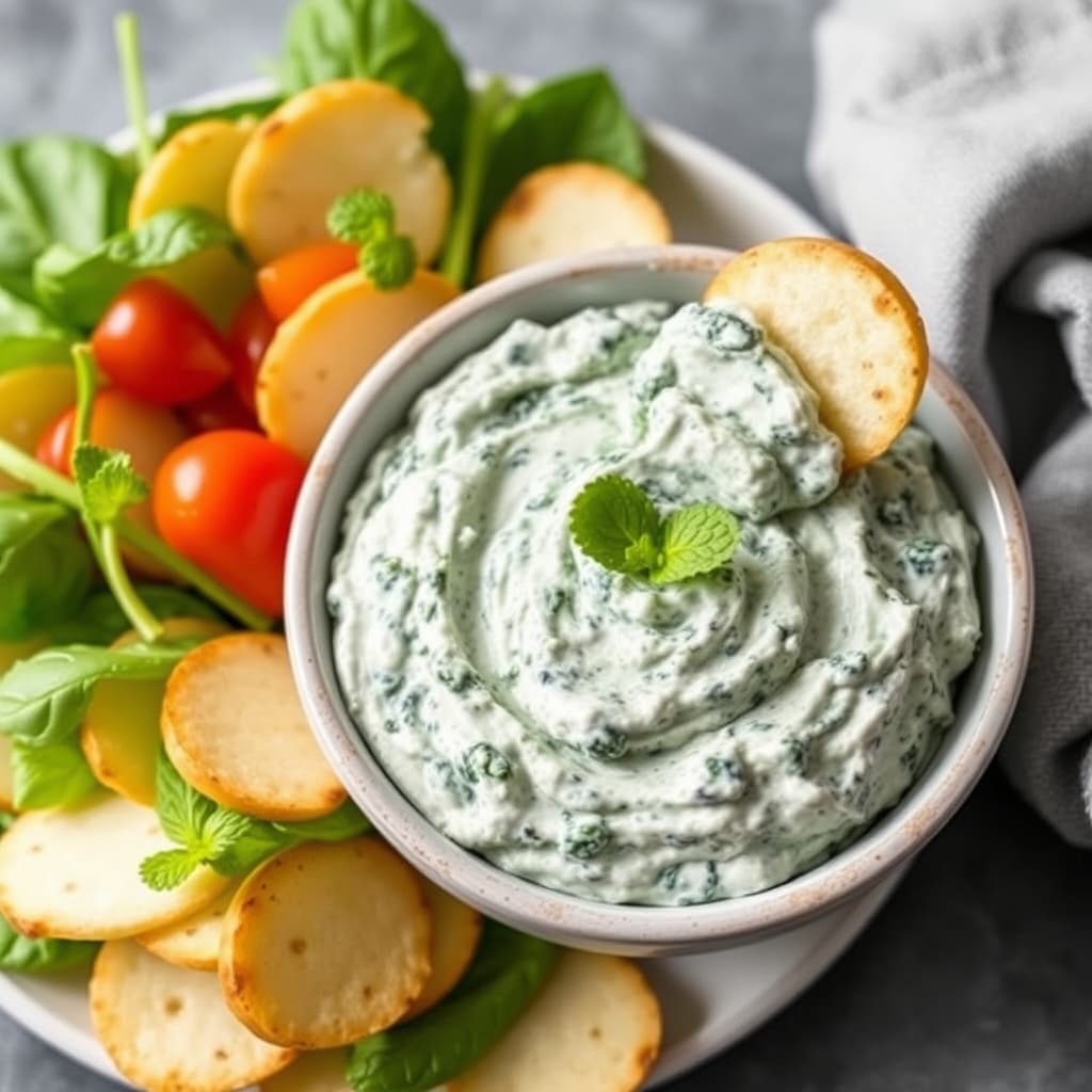 Minty spinatdip