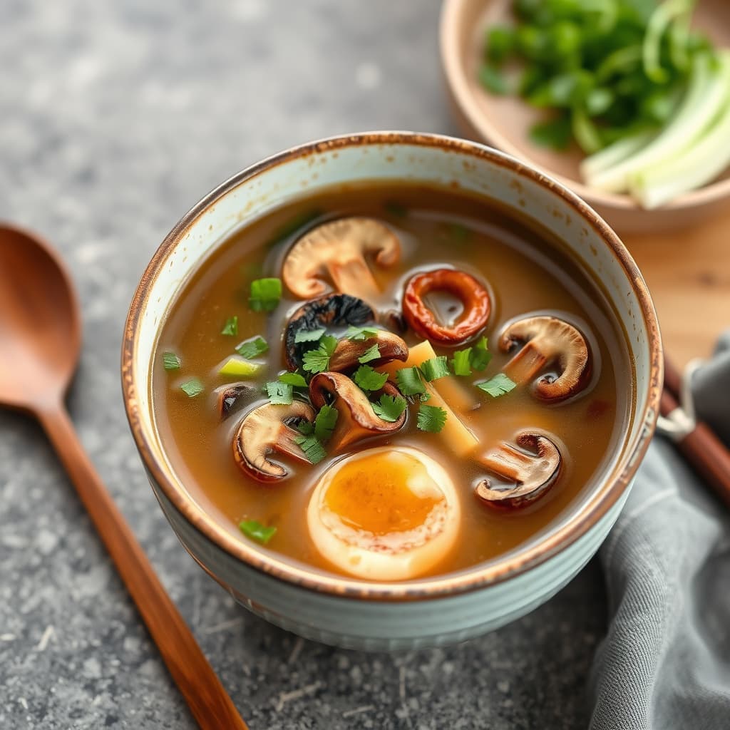 Misosuppe med shiitakesopp