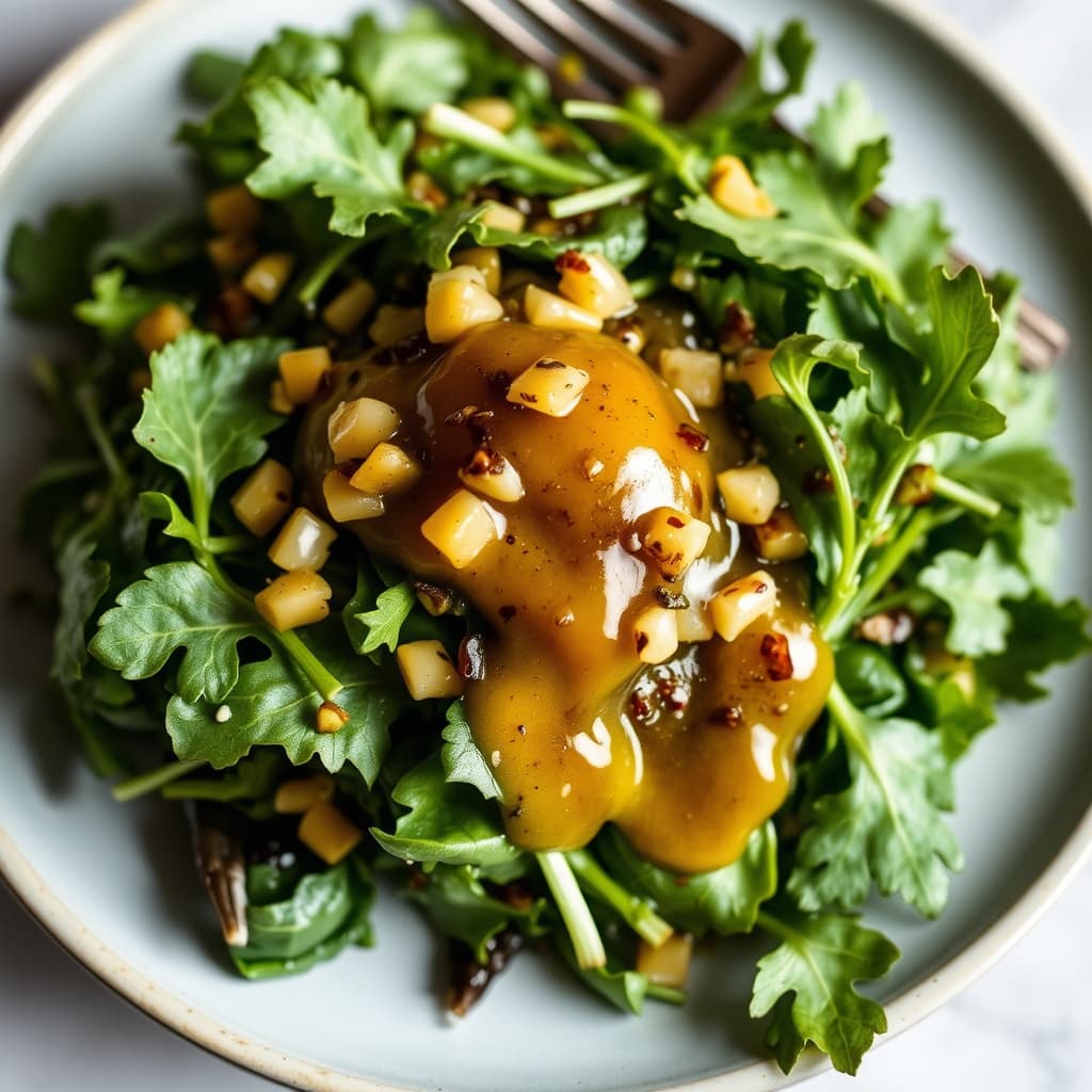 Mizuno grønnsaker med miso-honning vinaigrette