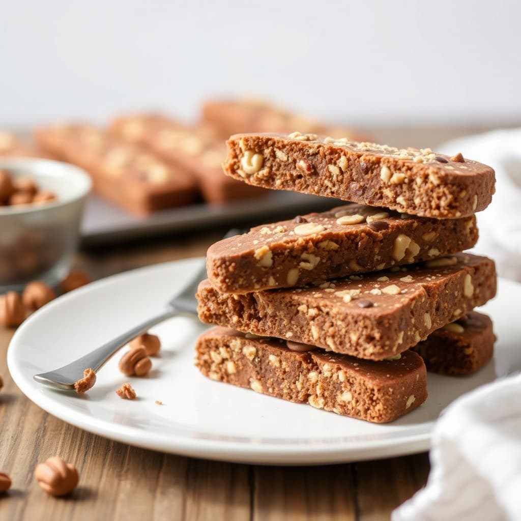 Mocha-hasselnøtt-biscotti