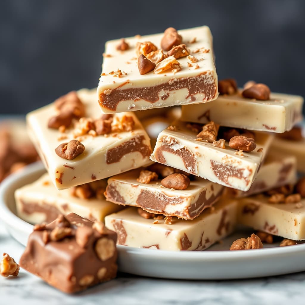 Mocha hvit sjokolade med sjokolade-toffee-sukkerkaramell