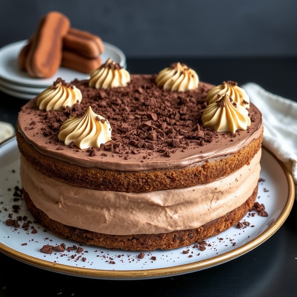 Mocha Macaroon-torte