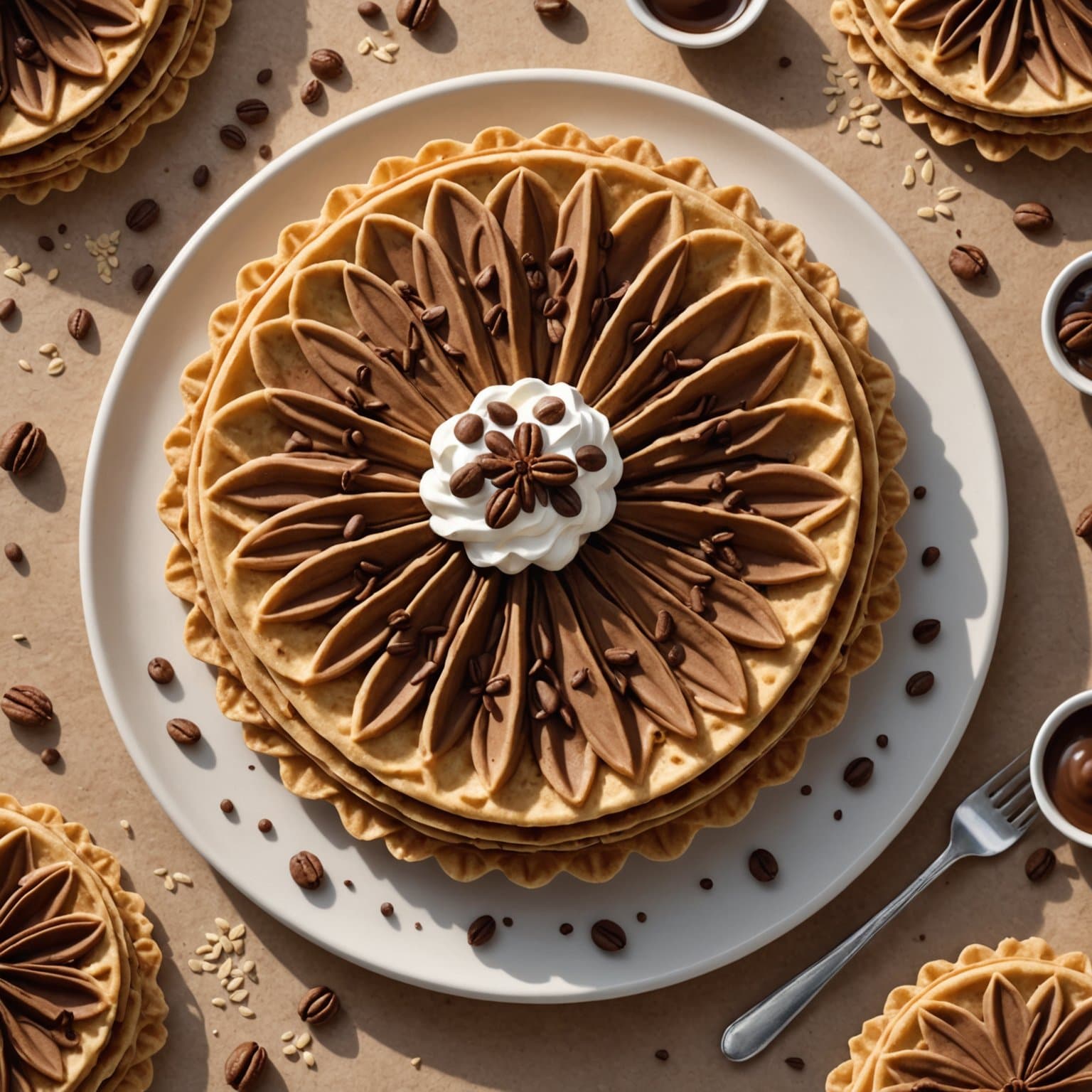 Mocha Pizzelle