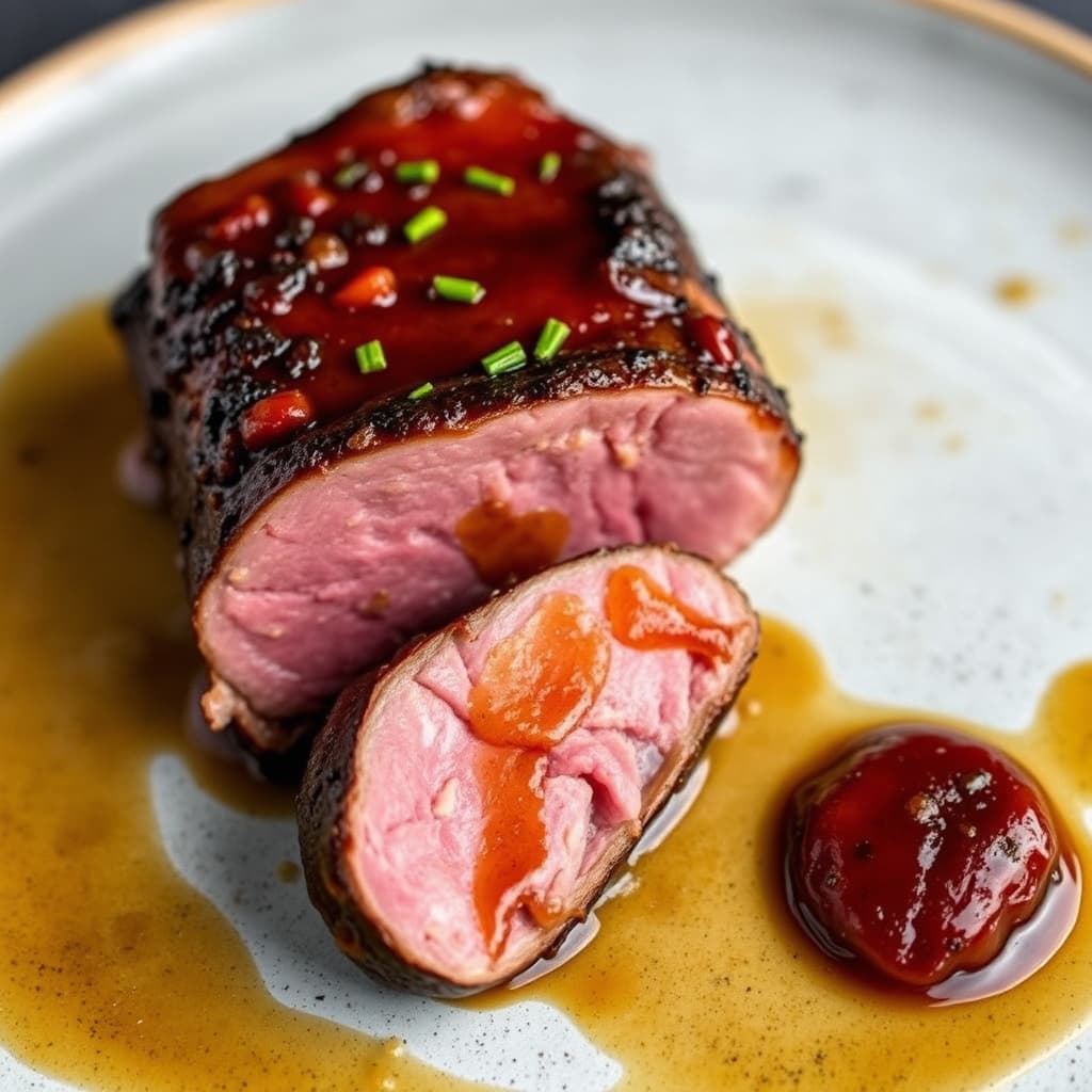 Molasses-ristet elgfilet