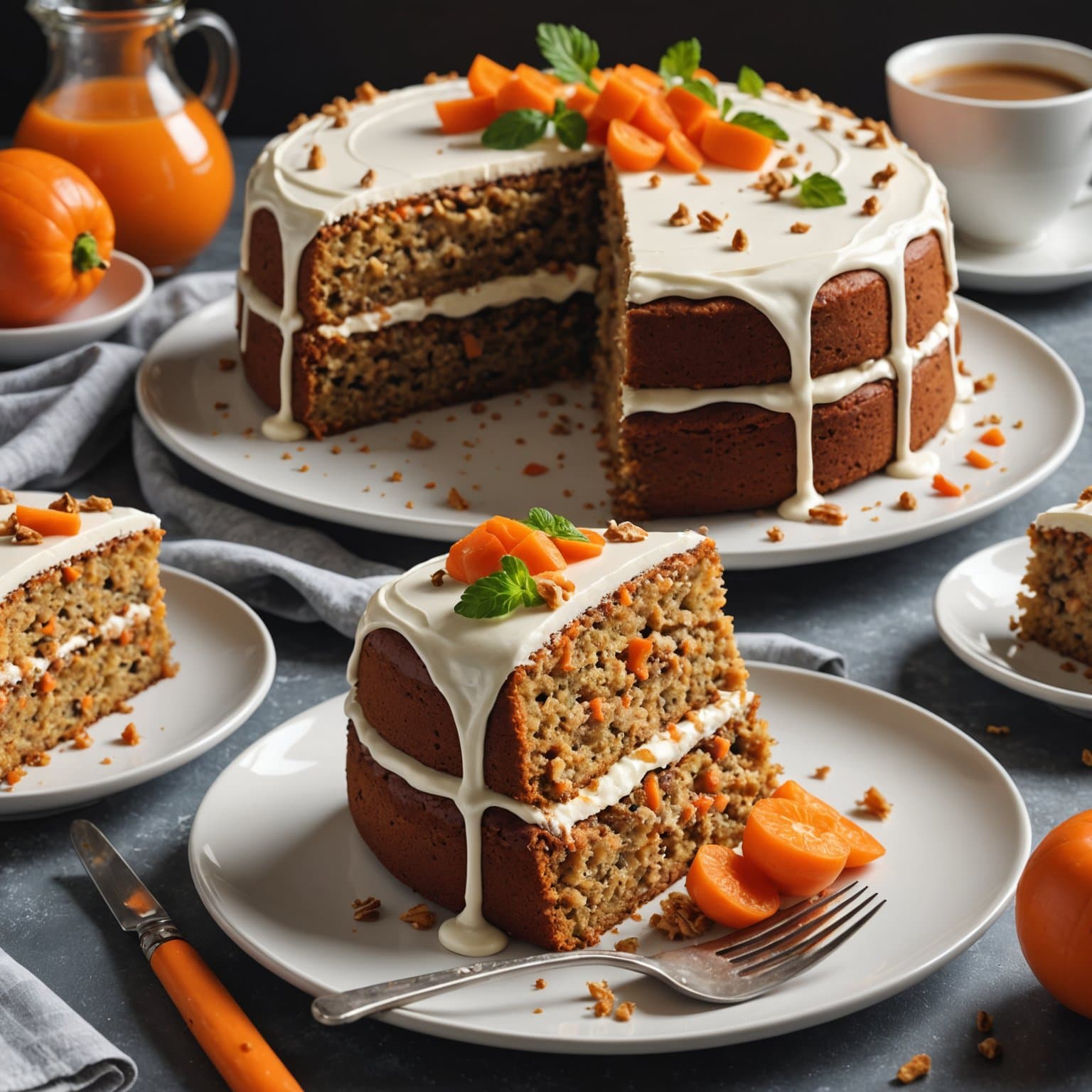 Mor Bertas gulrotkake