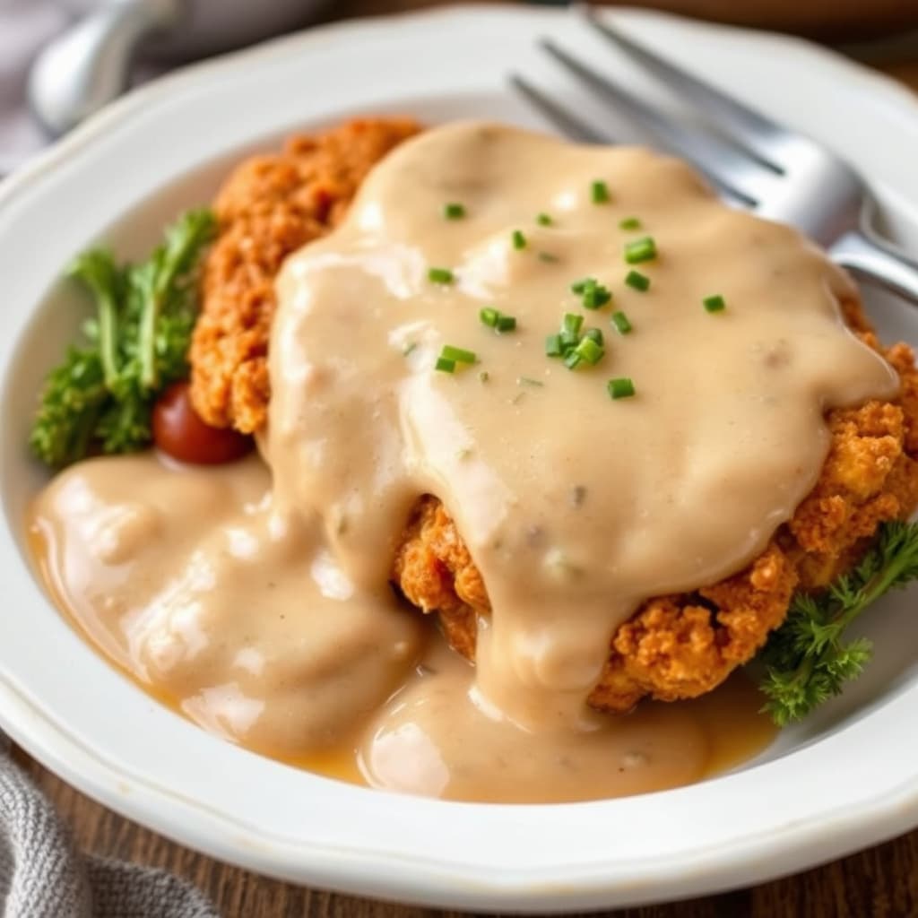 Mors ovnsbakte, frityrstekte kylling med saus