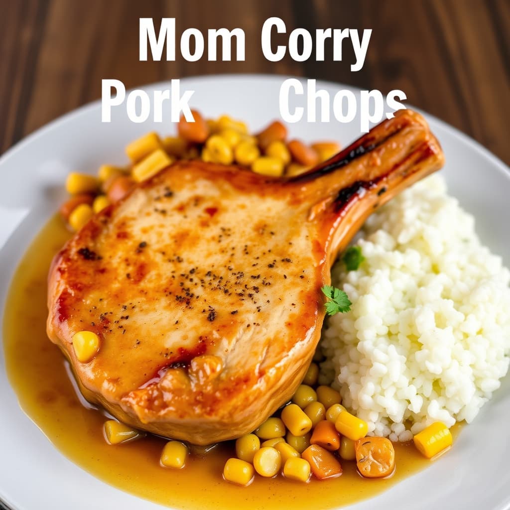 Mors sprø svinekoteletter