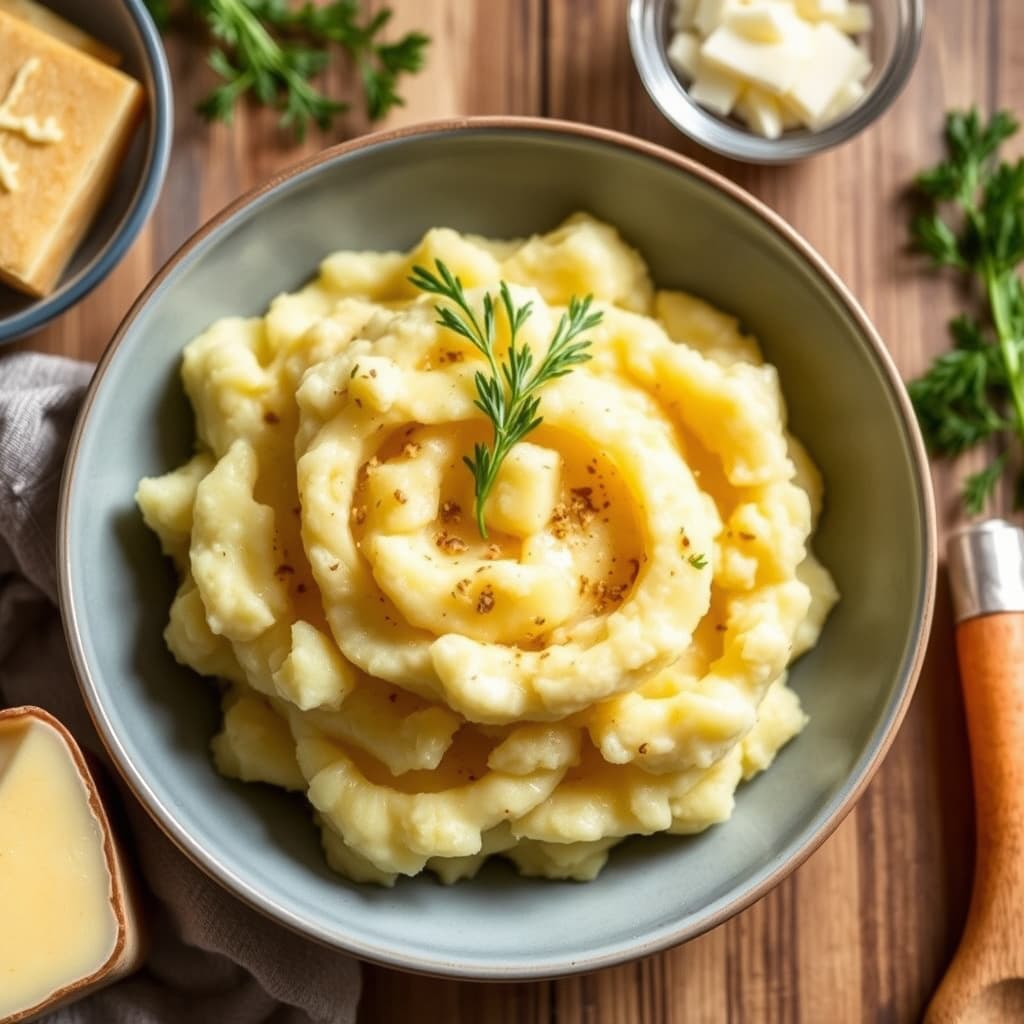 Mos og rosenkål med cheddar