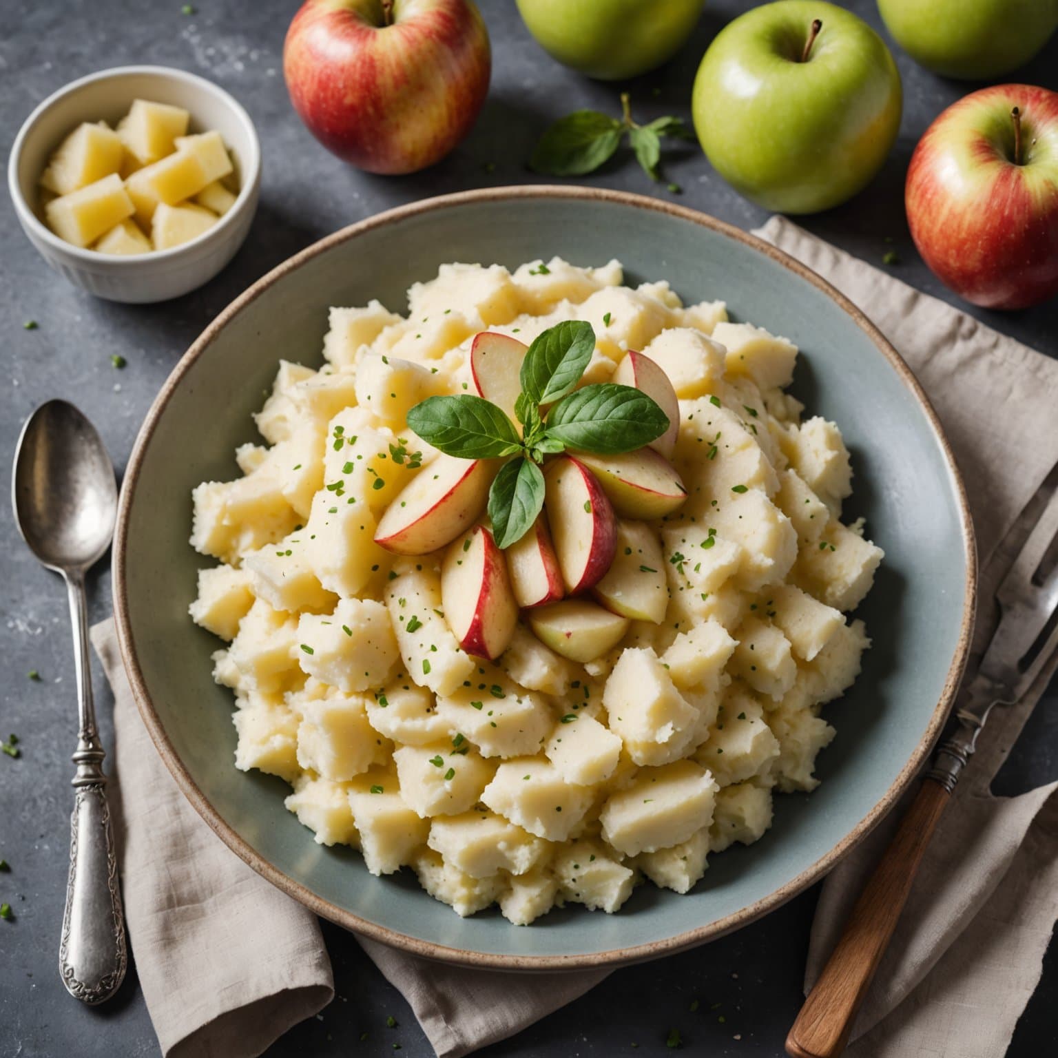 Mosede poteter og epler