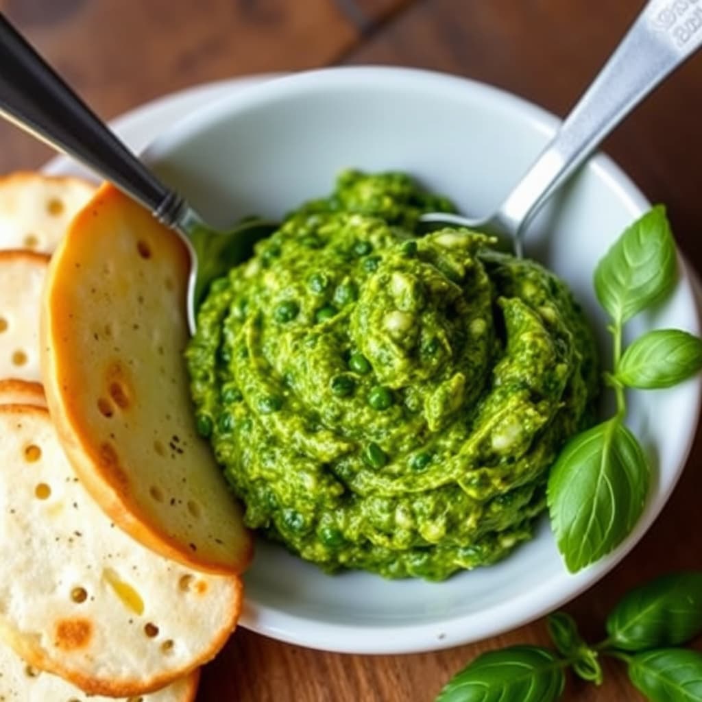 Mozzarella- og pestospread