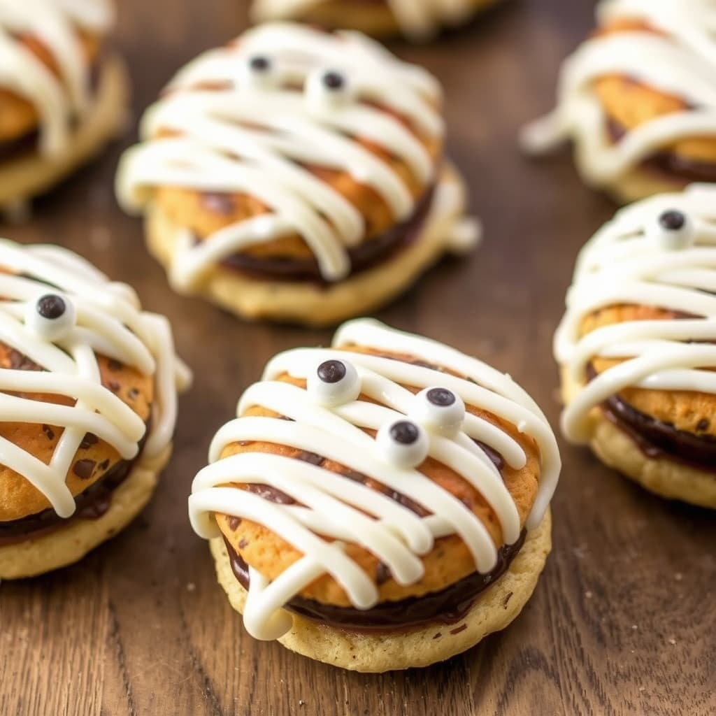 Mumiekjeks med hvit og mørk sjokolade