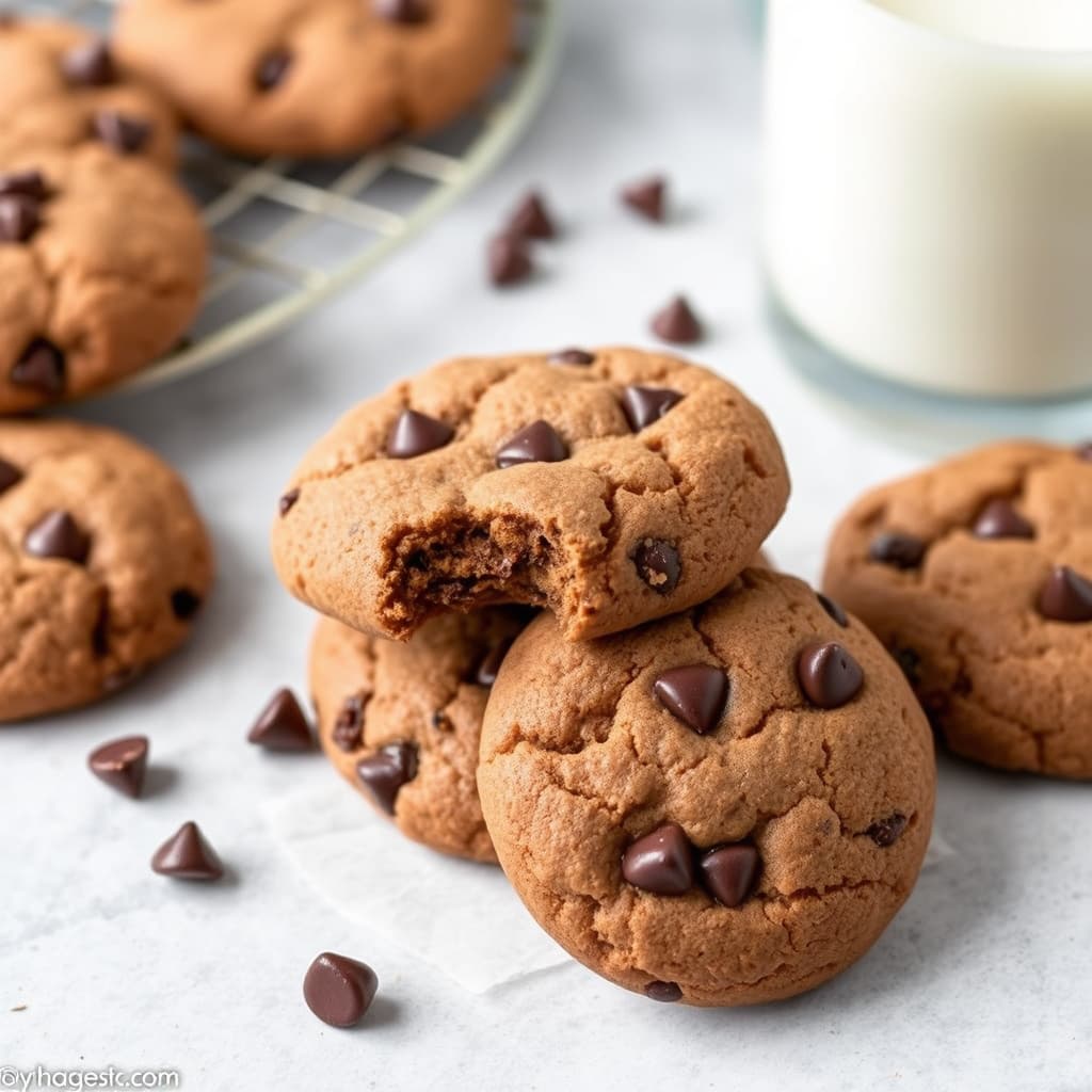 Muscovado-kokoskjeks med sjokoladebiter