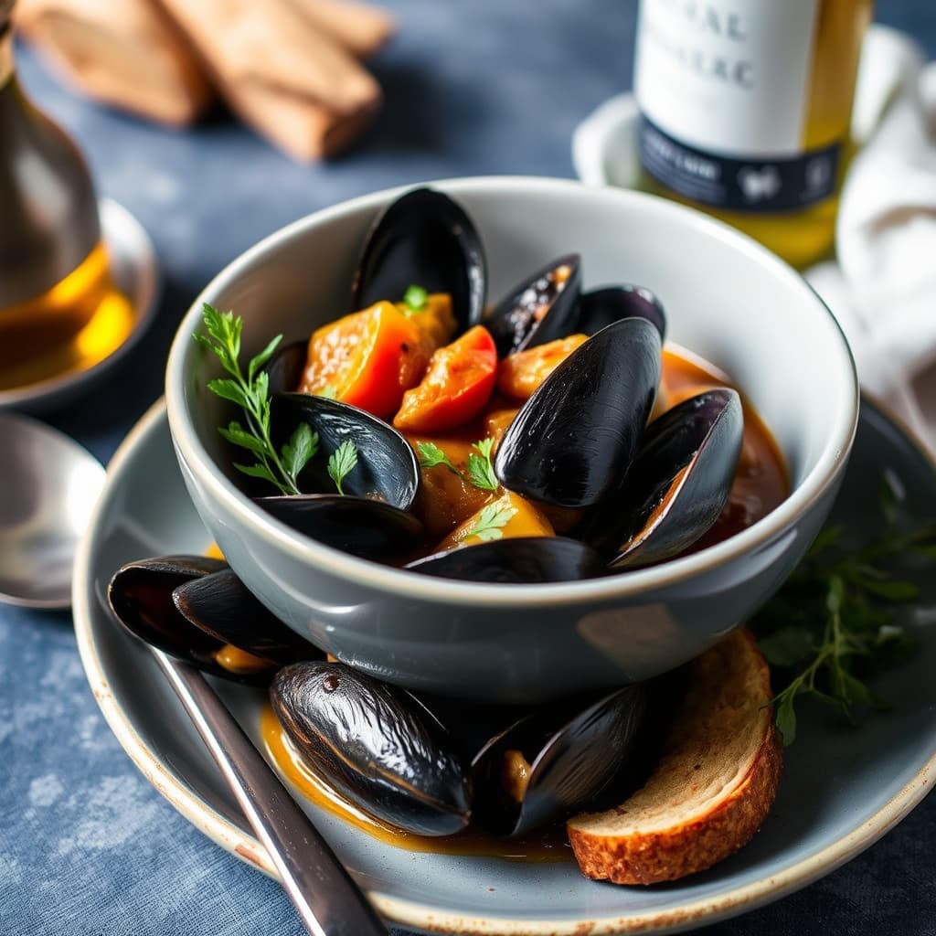 Muslinggryte med Pineau des Charentes