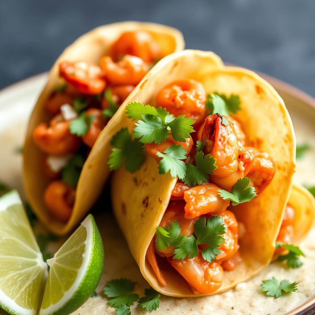 Myke-skall kreps taquitos