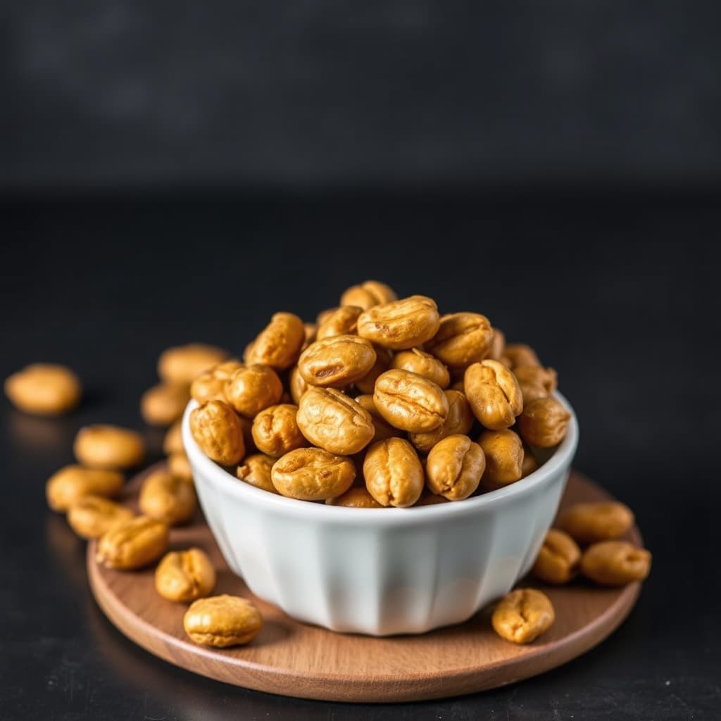 Nesten-berømte honningristede peanøtter