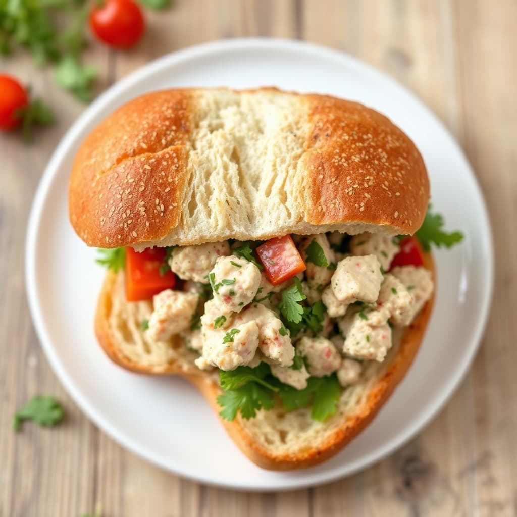 Nicoise tunfisk-sandwich: Pan Bagnat