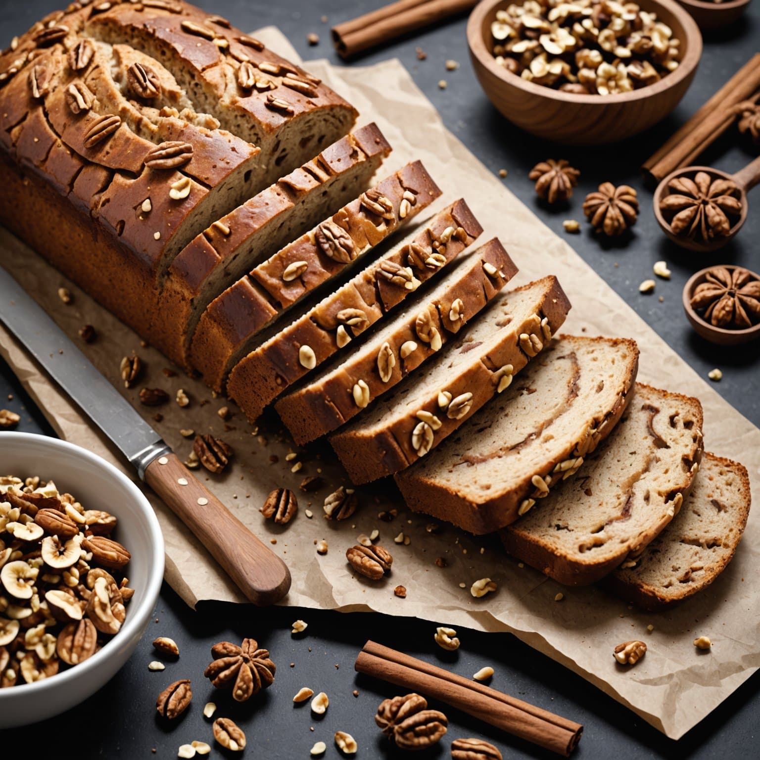 Nikkis kanel- og valnøttbrød