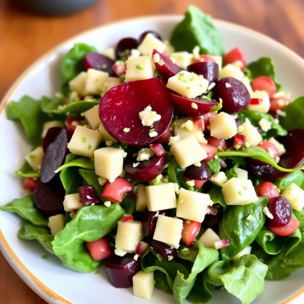 Nopales- og grønn betesalat