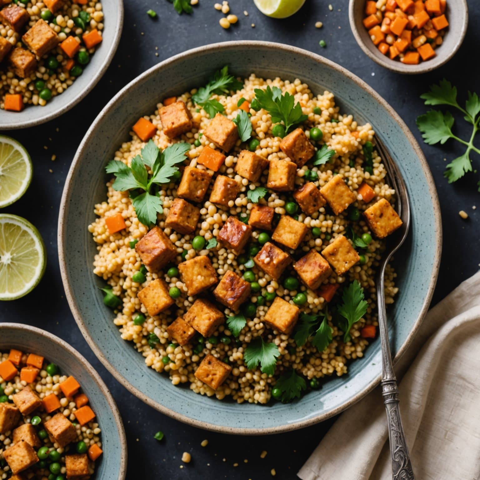 Nordafrikansk couscous med tempeh