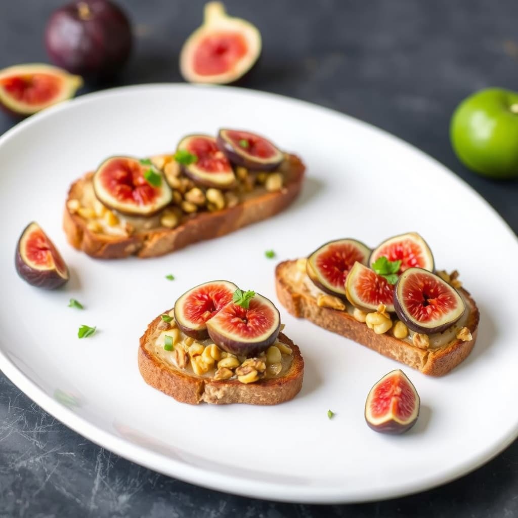 Nøtteaktige figgtoast