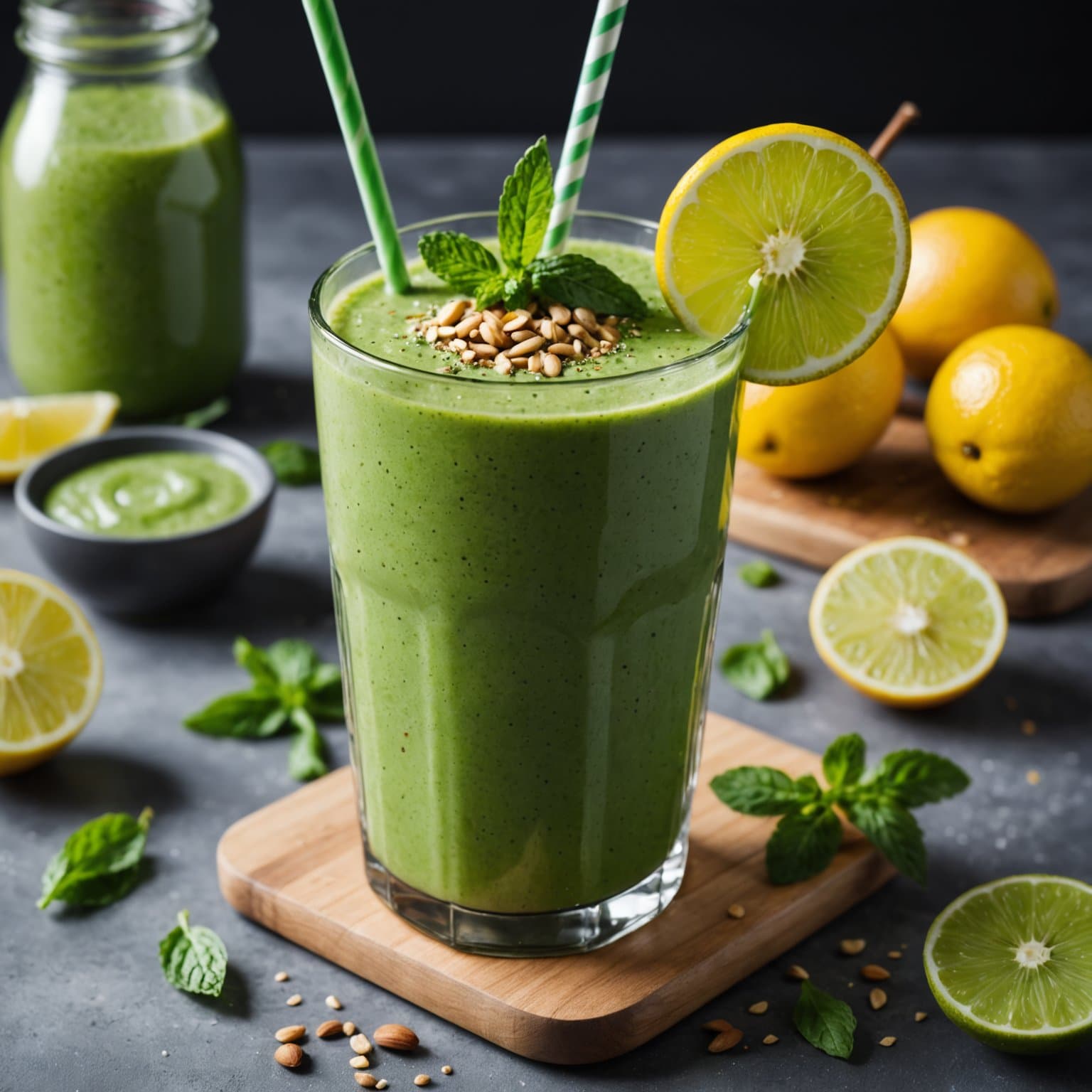 Nyttårsdetox grønn smoothie