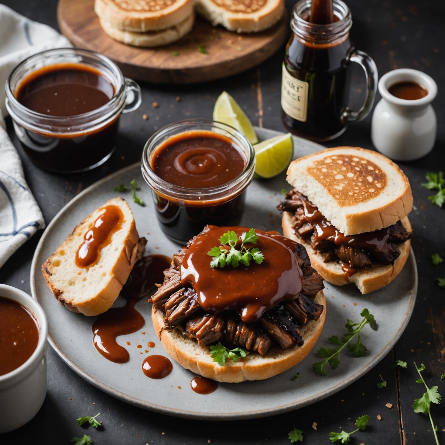 Øl- og melassbasert grillketsaus