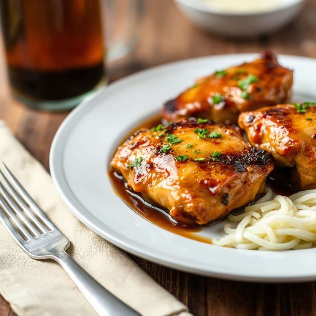 Ølbraiserte kyllinglår