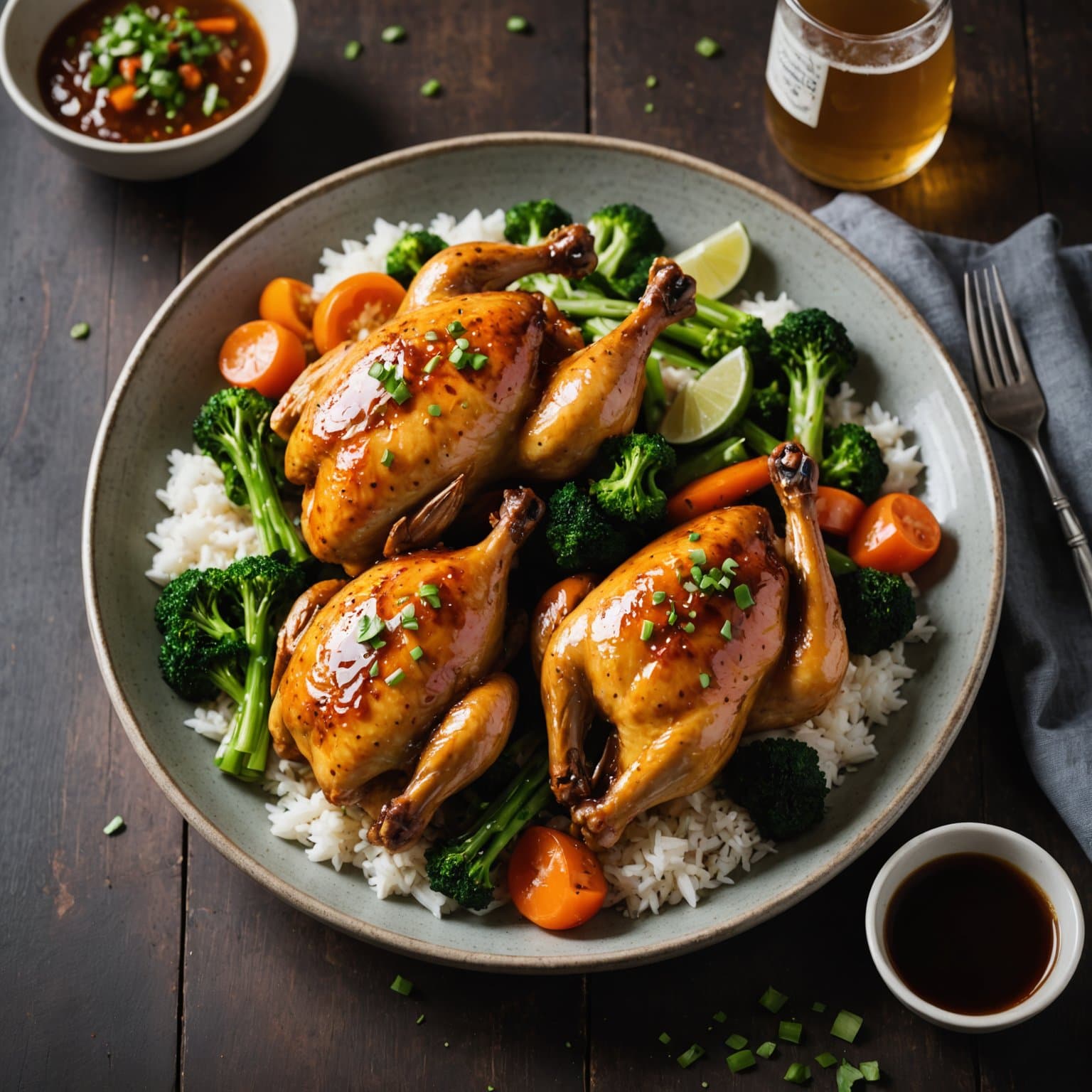 Ølmarinert kylling med asiatiske smaker
