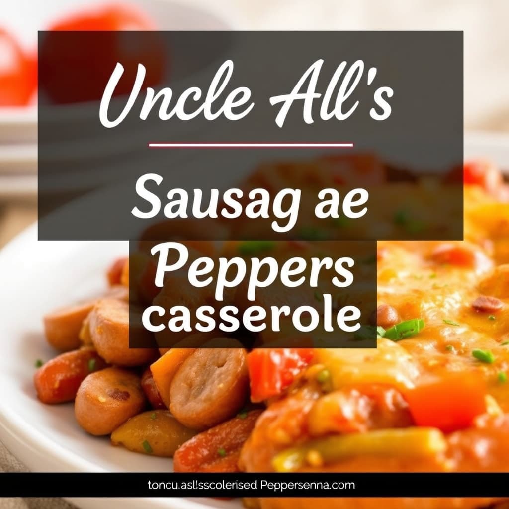 Onkel Al's pølse- og paprika-grateng