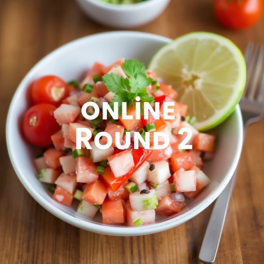 Online runde 2 oppskrift - Ceviche